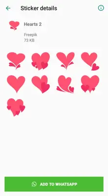 Love Sticker for WhatsApp android App screenshot 1